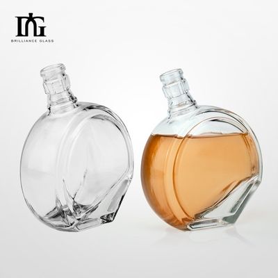 ウォッカ ウィスキー ジン ラム 特別 50cl 刻画 透明ガラスボトル OEM/ODM 受け入れられる