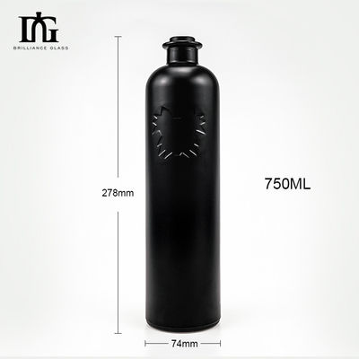 OEM/ODM 受け入れられる 750ml ウォッカ 酒 金属蓋とコルクスクリューキャップのガラスボトル