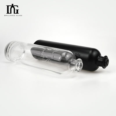 OEM/ODM 受け入れられる 750ml ウォッカ 酒 金属蓋とコルクスクリューキャップのガラスボトル