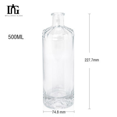 密封タイプ カルク 750ml カスタムデザインの酒瓶のためのグラスワインボトル