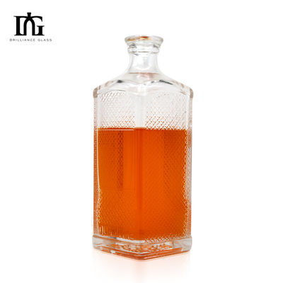 オーダーメイド 上げられた底のガラスボトル 700ml 酒類容量 ウィスキー ウォッカ ジン テキラ
