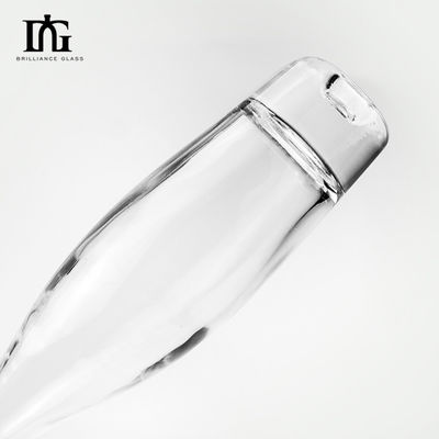 オーダーメイドロゴ 透明ガラス 550ml シャンパン/ウイスキー/ヴォッカ/アルコールのためのワインボトル