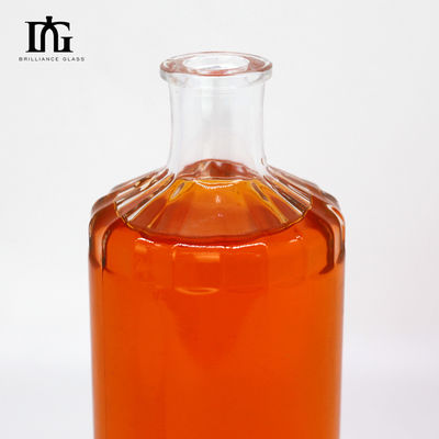 無料で提供される コルクタップと厚い底付き 500ml 透明ガラス飲料ボトル