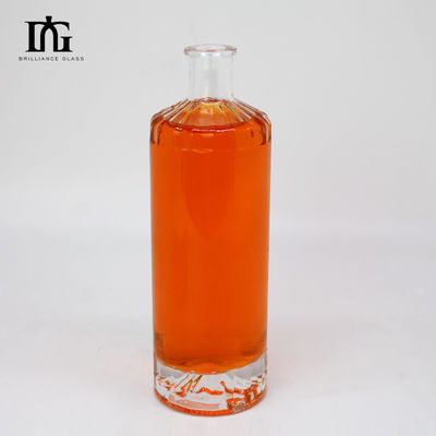 無料で提供される コルクタップと厚い底付き 500ml 透明ガラス飲料ボトル