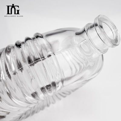 グラビング 表面 処理 500ml 酒類飲料用 ガラスボトル カスタムデザイン