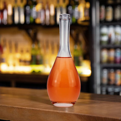 500ml/700ml/750ml 端 調整可能 スリム ロング ネック シャンパン ウォッカ グラス ワイン ボトル