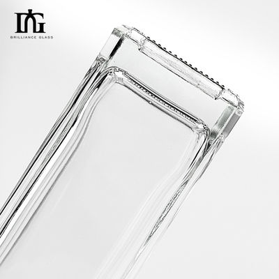 500ml Square Clear Empty Brandy ウィスキーガラスボトル OEM/ODMが受け入れられる