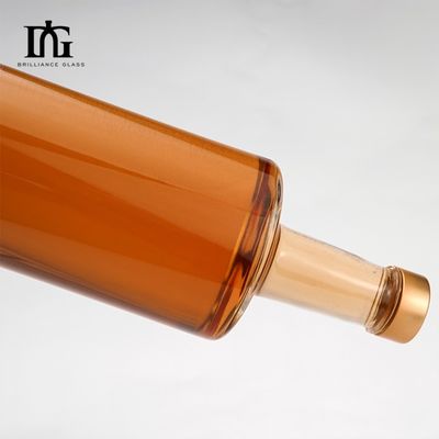 彫刻 クラシック 空 500ml カスタム クリント クリア 丸い ガラス ボトル