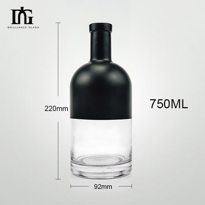 770ml ホイスキー・ブランデー ウォッカ・ラム・ジン・その他アルコール飲料のための空の丸いガラスボトル