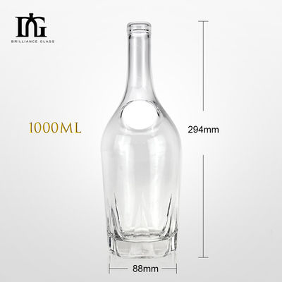 酒瓶 330ml ガラス 空っぽのスピリット アルコールショットボトル コルクとスクリューキャップ