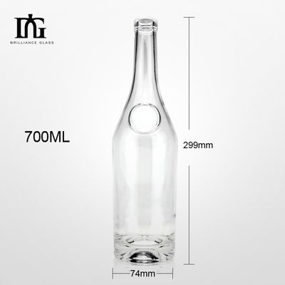 スクリーン印刷と電圧塗装 アルコール飲料用 500ml ガラス酒瓶