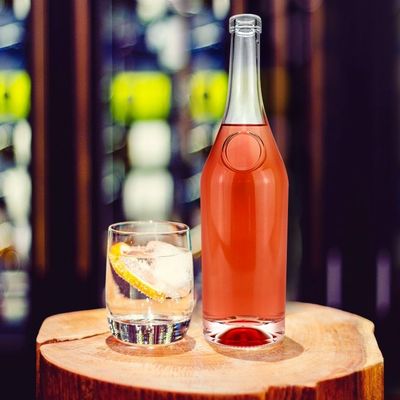 スクリーン印刷と電圧塗装 アルコール飲料用 500ml ガラス酒瓶