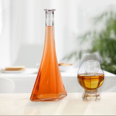 印刷 ハンドリング 噴霧 700ml 500ml スクエア ガラス ボトル ウイスキー ウォッカ 酒