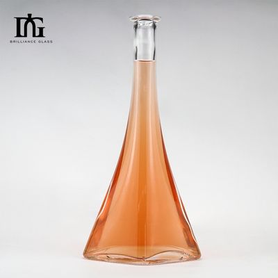 印刷 ハンドリング 噴霧 700ml 500ml スクエア ガラス ボトル ウイスキー ウォッカ 酒