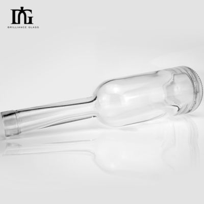 グラスワインボトル ハイ・フリント・スピリット 100ml 丸い形 ロングネック コルクで空っぽ オーダーメイド