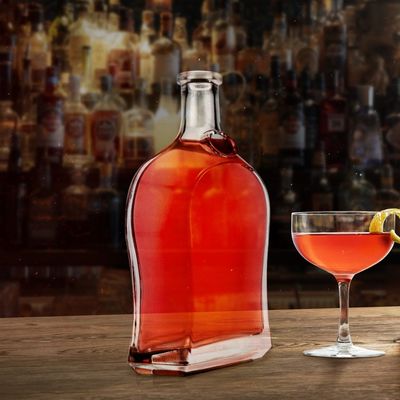 500ml ウォッカ・スピリット ジン・ラム グラス・リコール ボトル コルクベース素材 ガラスロゴ 許容