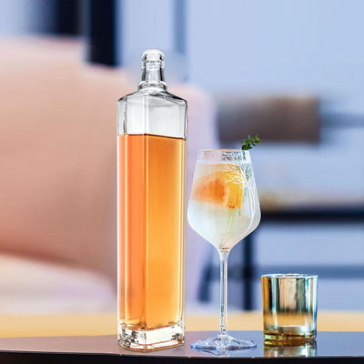カスタマイズ 100ml 350ml 500ml 750ml 1000ml ガラスの酒瓶 コーク密封タイプ
