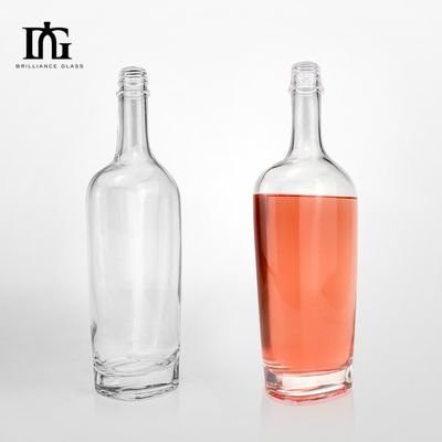 250ml/500ml/700ml/750ml オーダーメイド ガラス ウォッカ ウィスキー ジン ボトル スクロール キャップ