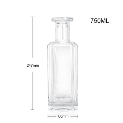 500ml 700ml グラス ブランデージュース ワインスピリットボトルで あなたのアイデンティティをカスタマイズしてください