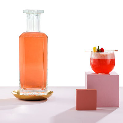 500ml 700ml グラス ブランデージュース ワインスピリットボトルで あなたのアイデンティティをカスタマイズしてください