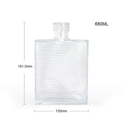 500ml モダン デカル 職人 ジン ボトル グラス 酒類 飲み物 OEM/ODM 許容