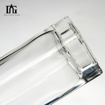 ボディ素材 ガラス 500ml 酒/ウォッカ/ウイスキー/ラム用の空き方形のガラスボトル