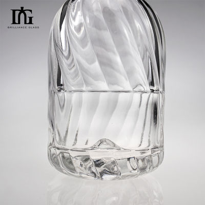 250ml/500ml/700ml/750ml 容量 彫刻 表面 ハンドリング ウィスキー ウォッカ 用 ガラス ボトル