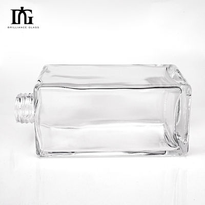 オーダーメイド 丸い形 700ml 透明 空のガラスの酒瓶 ウイスキー ウォッカ テキラ