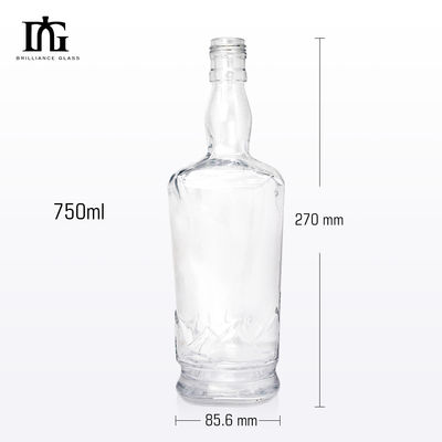 容量 500ml スーパー フリント ガラス リコール スピリット ボトル ウォッカ ウイスキーのためのTコルク