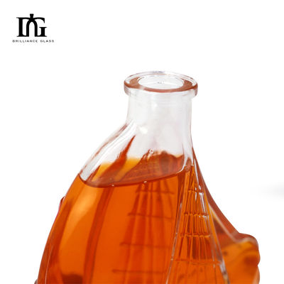 クライアントのロゴ 容認できる ホイスキー 1000ml 400ml 500ml の空ガラスボトル