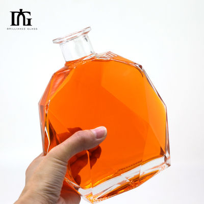 カスタムデザインと受け入れられる顧客のロゴとガラスアルコール飲料ボトル500ml