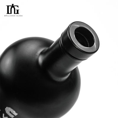 カスタムシャンパンと赤ワインメーカーのための彫刻 750ml ガラスワインボトル