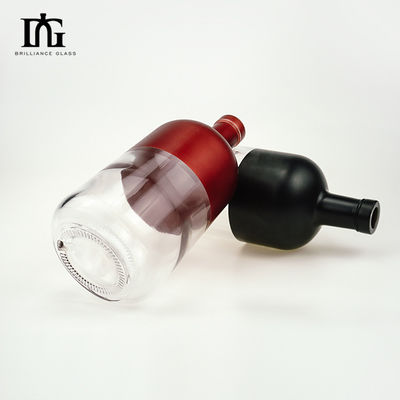 カスタムシャンパンと赤ワインメーカーのための彫刻 750ml ガラスワインボトル