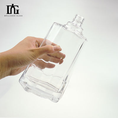 250ml/500ml/700ml/750ml スクウェア・リコアボトル コルク付き 厚いガラス底