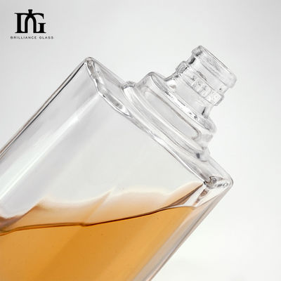 250ml/500ml/700ml/750ml スクウェア・リコアボトル コルク付き 厚いガラス底