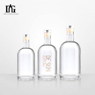 オーダーメイド 350ml 500ml ウォッカ ウィスキー リコア ジン ラム ブランデー 700ml スピリット ガラス ボトル ホットスタンプ