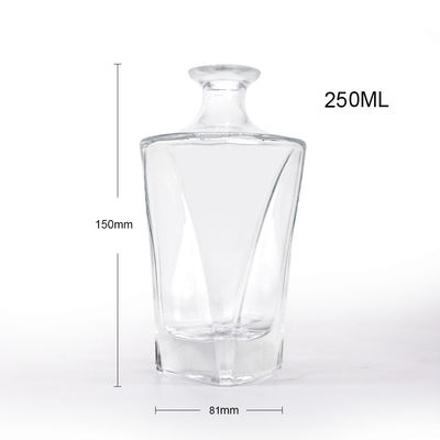 ウォッカのグラス酒瓶 ウイスキー・ラム・ジン・ブランデー 低MOQ 375ml 500ml 700ml 750ml