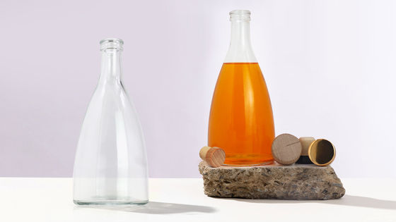 ウォッカのグラス酒瓶 ウイスキー・ラム・ジン・ブランデー 低MOQ 375ml 500ml 700ml 750ml