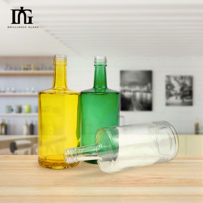 500ml/700ml/750ml 容量 ウォッカ ジンのグラスボトル 顧客ロゴが受け入れられる