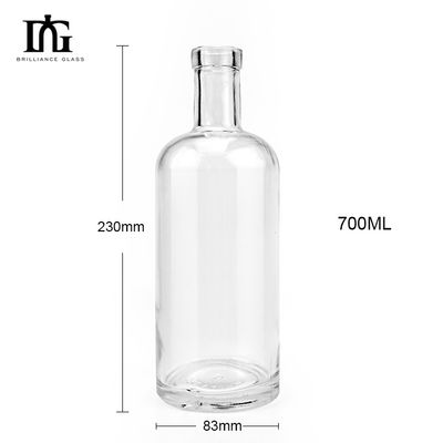 競争力のある 750ml 700ml 500ml クリアウイスキー ウォッカ ボトル
