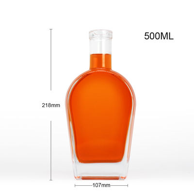 ウィスキー 酒 ジン ラム ウォッカ ガラスボトル ガラスコルク 450ml 700ml 750ml コラー素材