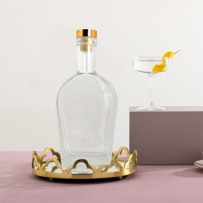ウィスキー 酒 ジン ラム ウォッカ ガラスボトル ガラスコルク 450ml 700ml 750ml コラー素材