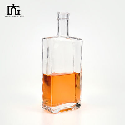 密封タイプ CORK 500ml 700ml ウォッカ・ウイスキー用 クリア・スクエア・空のグラス・ワインボトル