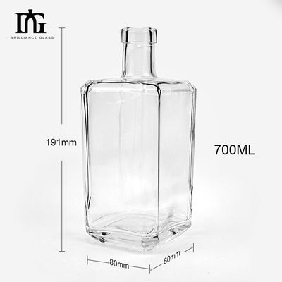 空のブランデー・ラム・ジン・ウイスキー・ウォッカ ガラスボトル 500ml 700ml 750ml 酒類包装用