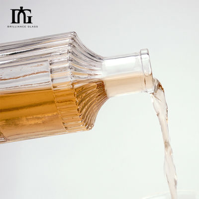 OEM/ODM受容 透明 750ml スピリット・リコアボトル 噴霧印刷処理