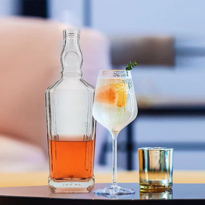 250ml/500ml/700ml/750ml ウィスキー・リクオール・テキラのための工業用フライントガラスボトル
