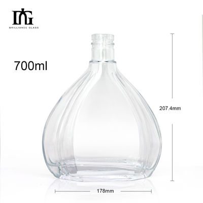 500ml 空のグラス 酒瓶 ラム ウイスキー ウォッカ 烈酒 コラー 材料 ガラス