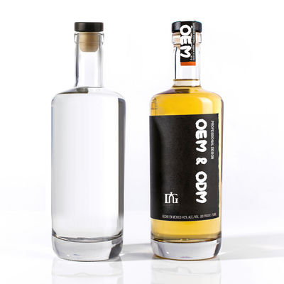 250ml/500ml/700ml/750ml フリント ガラス スピリット ボトル