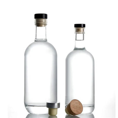 250ml/500ml/700ml/750ml フリント ガラス スピリット ボトル