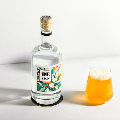 250ml/500ml/700ml/750ml フリント ガラス スピリット ボトル